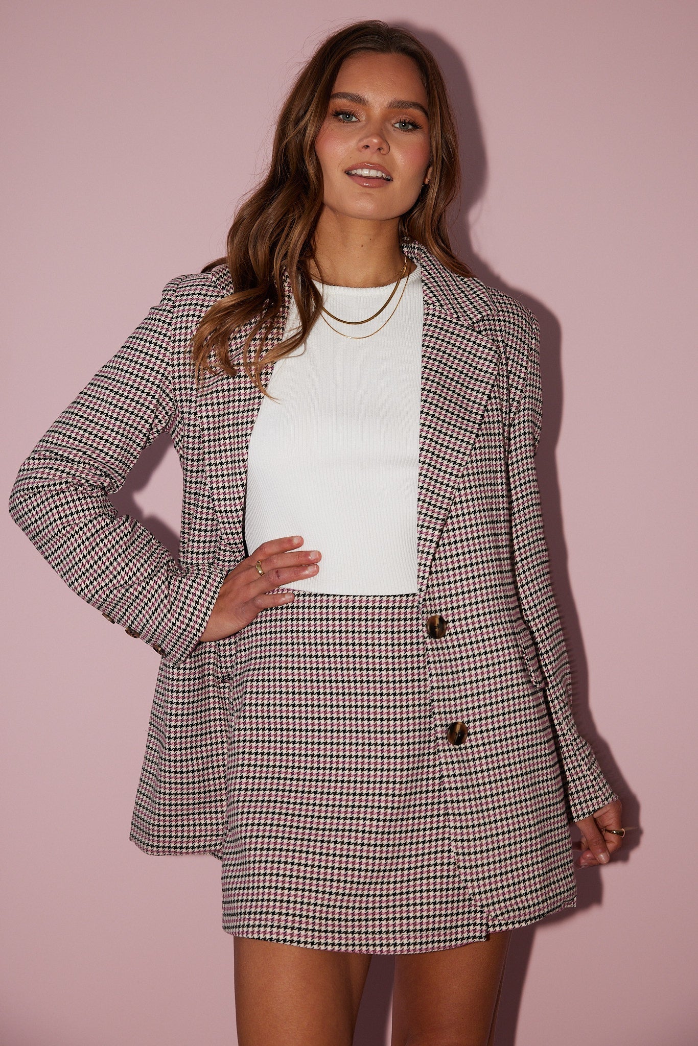 Roana Blazer - Pink Print